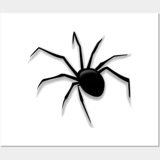 Black spider Posters and Art